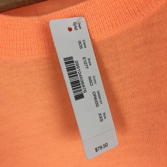 J CREW | neon cantaloupe tippi sweater 0381 - Picture 4 of 6